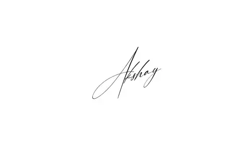 Akshay name signature