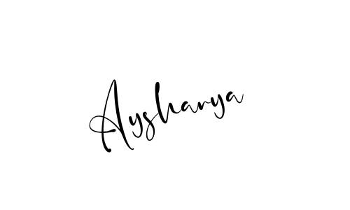 Aysharya name signature