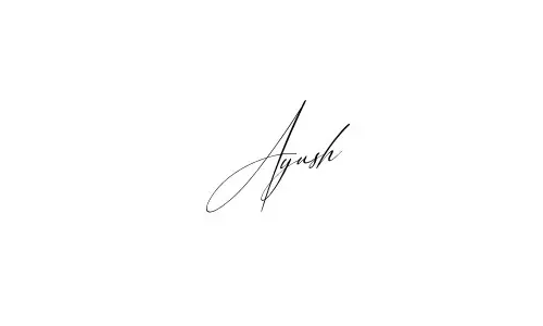 Ayush name signature