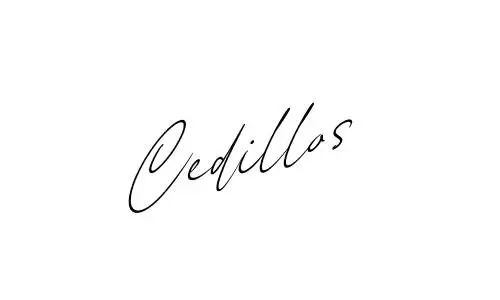 Cedillos name signature