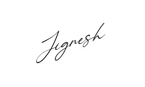 Jignesh name signature