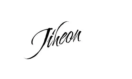 Jiheon name signature