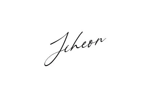 Jiheon name signature