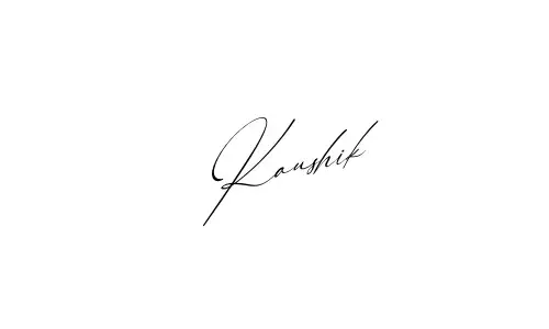 Kaushik name signature
