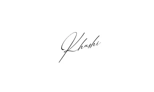 Khushi name signature