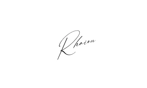 Rhaion name signature