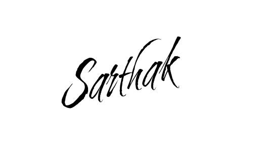 Sarthak name signature