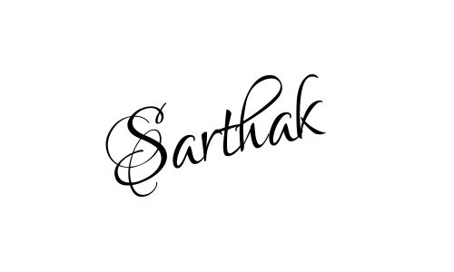 Sarthak name signature