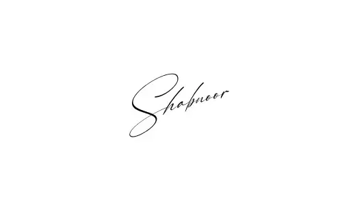 Shabnoor name signature