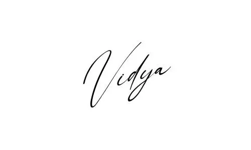 Vidya name signature